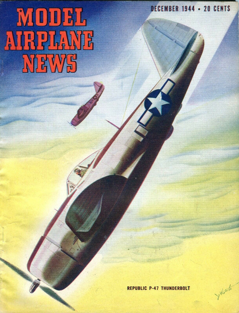 Model Airplane News Magazine December 1944 Republic P-47 GD 042117nonjhe