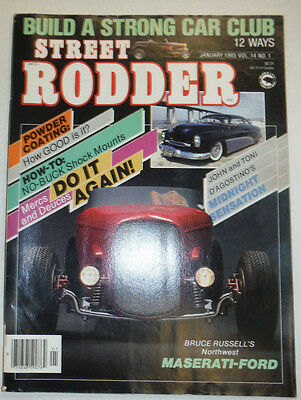 Street Rodder Magazine Maserati-Ford W/PM January 1985 010515R