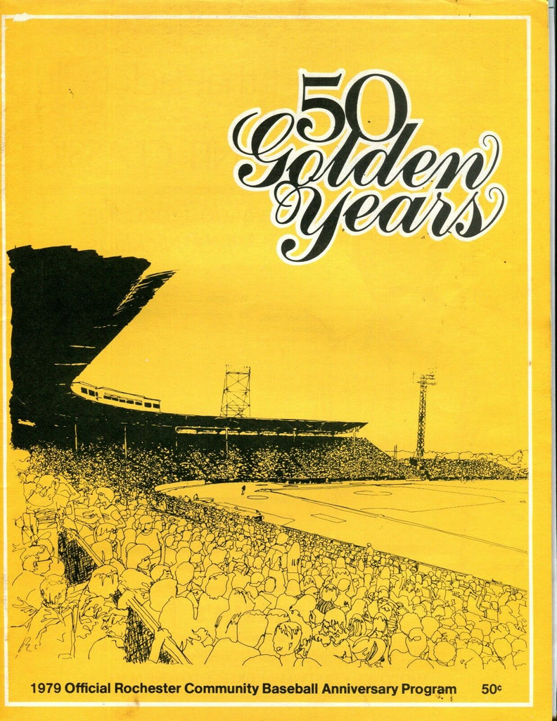 1979 Rochester Community Baseball Anniversary Program EX 092216jhe
