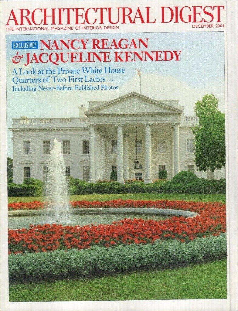 Architectural Digest December 2004 Nancy Reagan, Jacqueline Kennedy 021417DBE2