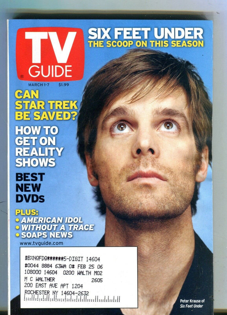 TV Guide Magazine March 1-7 2003 Peter Krause EX w/ML 100616jhe