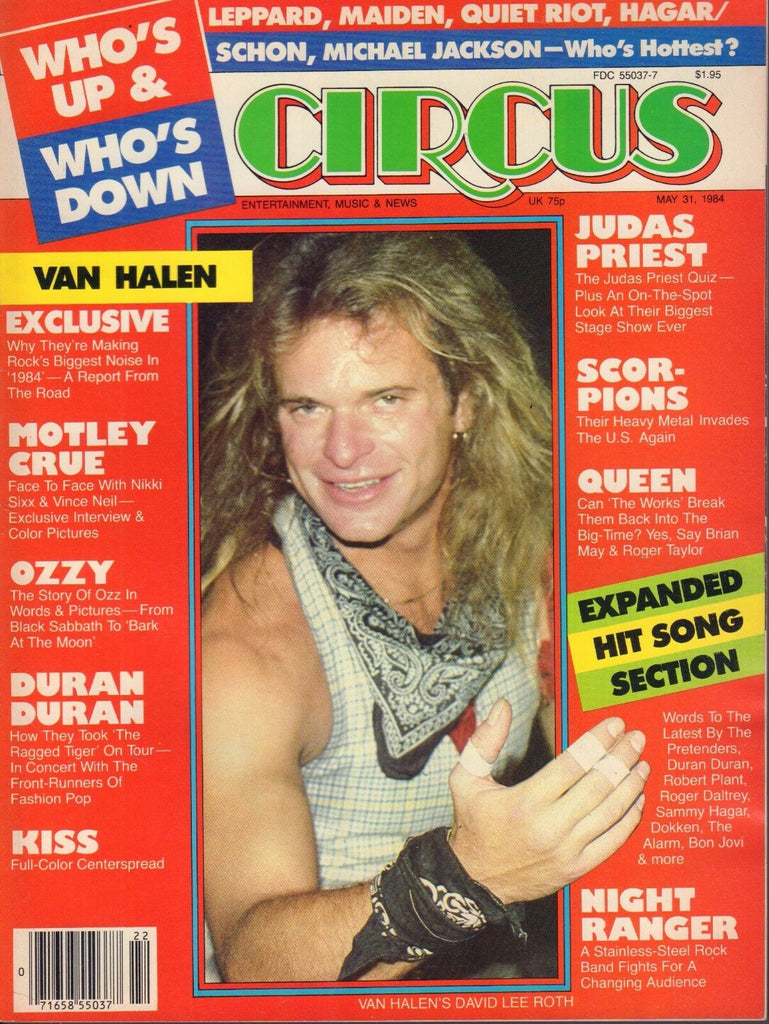 Circus May 31 1984 Van Halen, Motley Crue, Queen 050317nonDBE