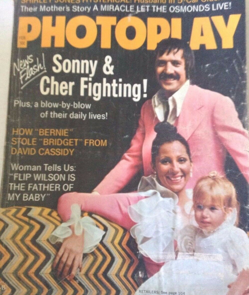 Photoplay Magazine Sonny & Cher FightingFebruary 1973 080217nonrh