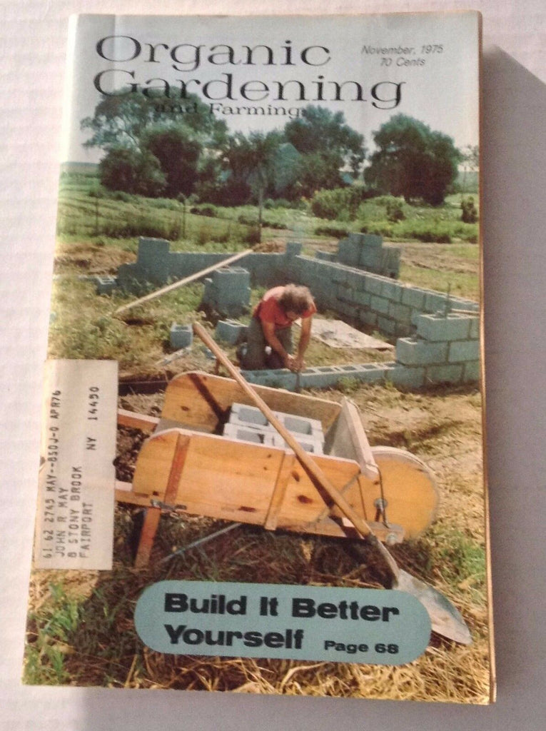 Organic Gardening Magazine Build A Better Farm November 1975 122316rh
