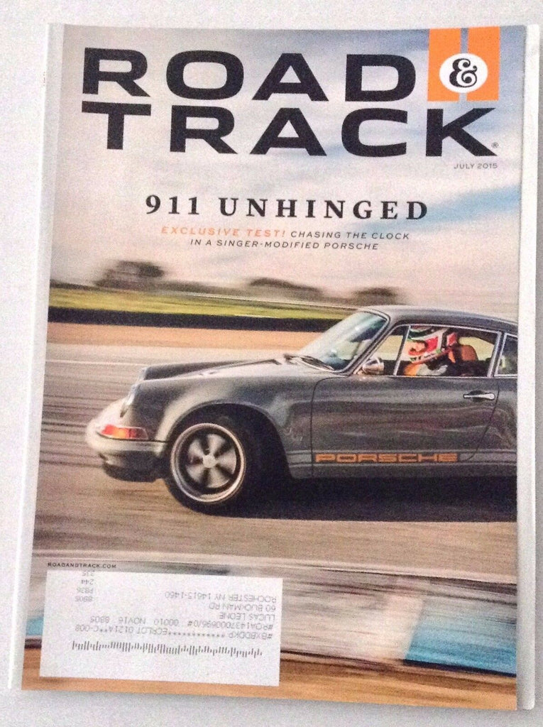 Road & Track Magazine Porsche 911 Unhinged July 2015 121916rh