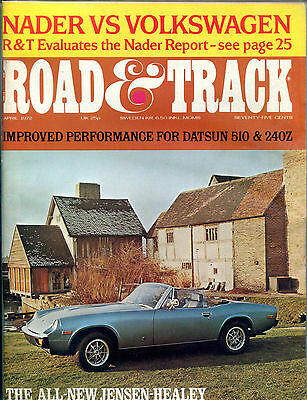 Road & Track Magazine April 1972 The All-New Jensen-Healey EX 122415jhe