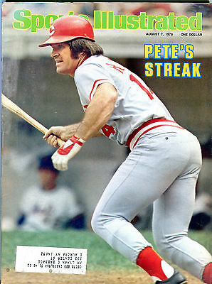 Sports Illustrated Magazine August 7 1978 Pete Rose Reds EX 052616jhe