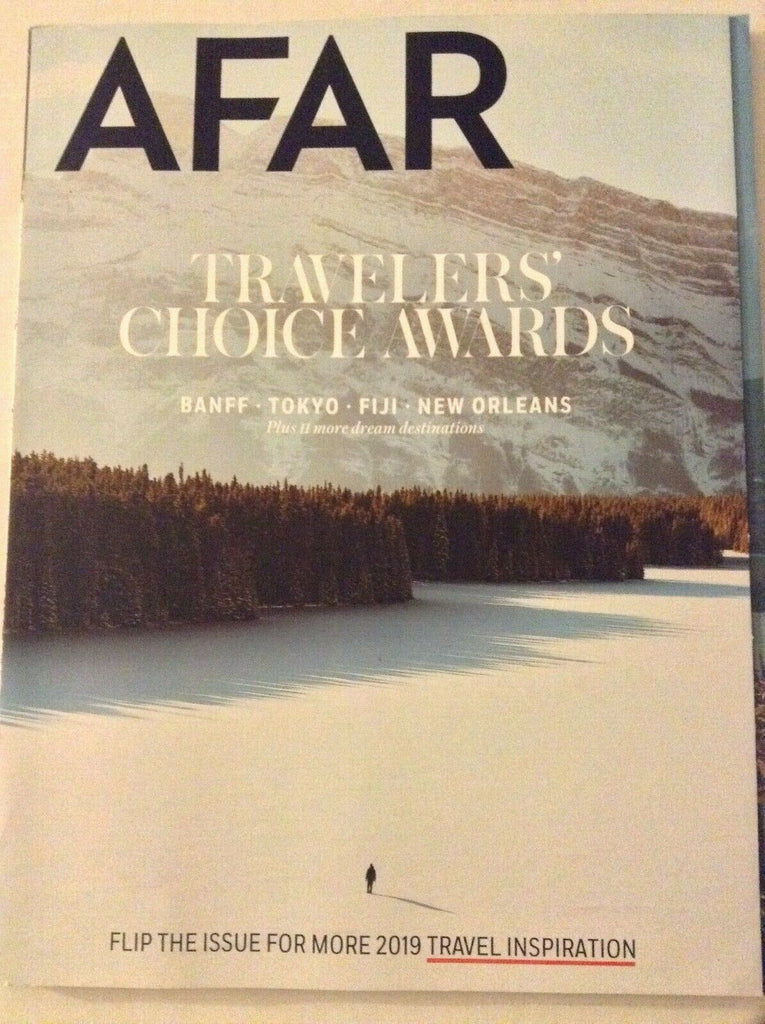 Afar Magazine Travelers' Choice Awards January/February 2019 022219nonrh