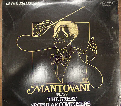 Mantovani Plays the Great Popular Composers (2 LP)33RPM 032816 TLJ