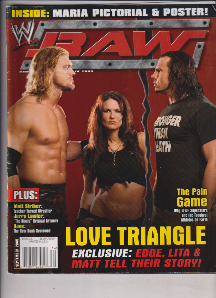 WWE Raw Mag Edge Matt Hardy Lita September 2005 121719nonr