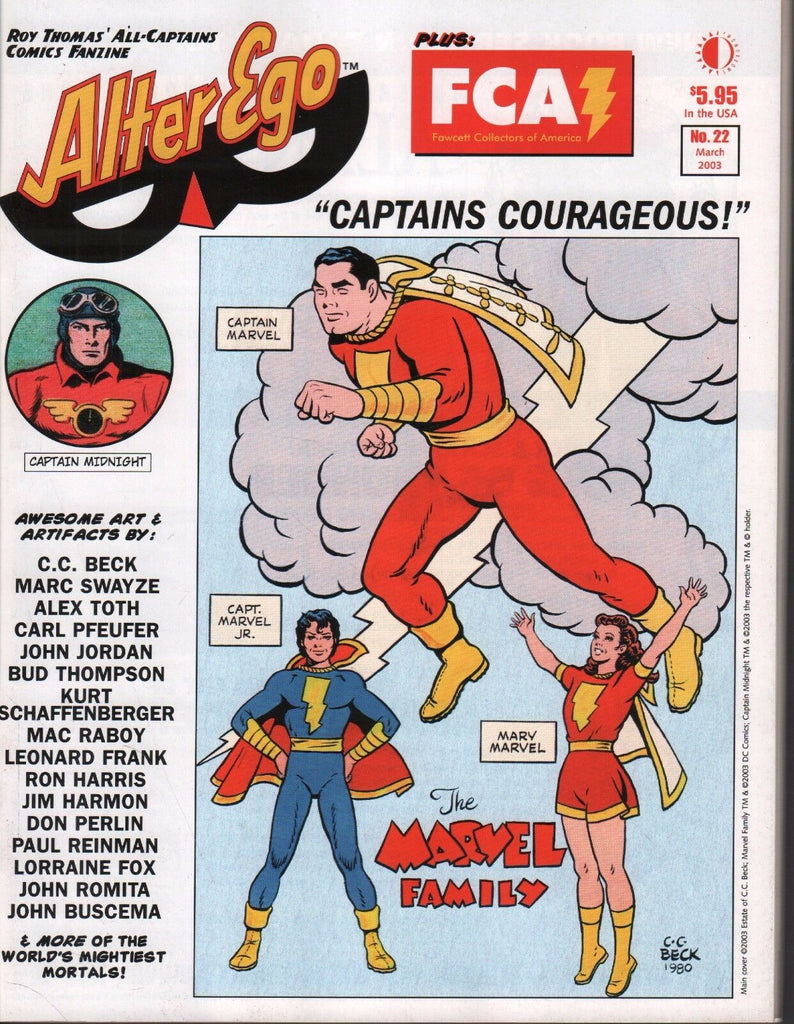 Alter Ego March 2003 Captain Marvel, The Marvel Family C.C. Beck 072717nonDBE2