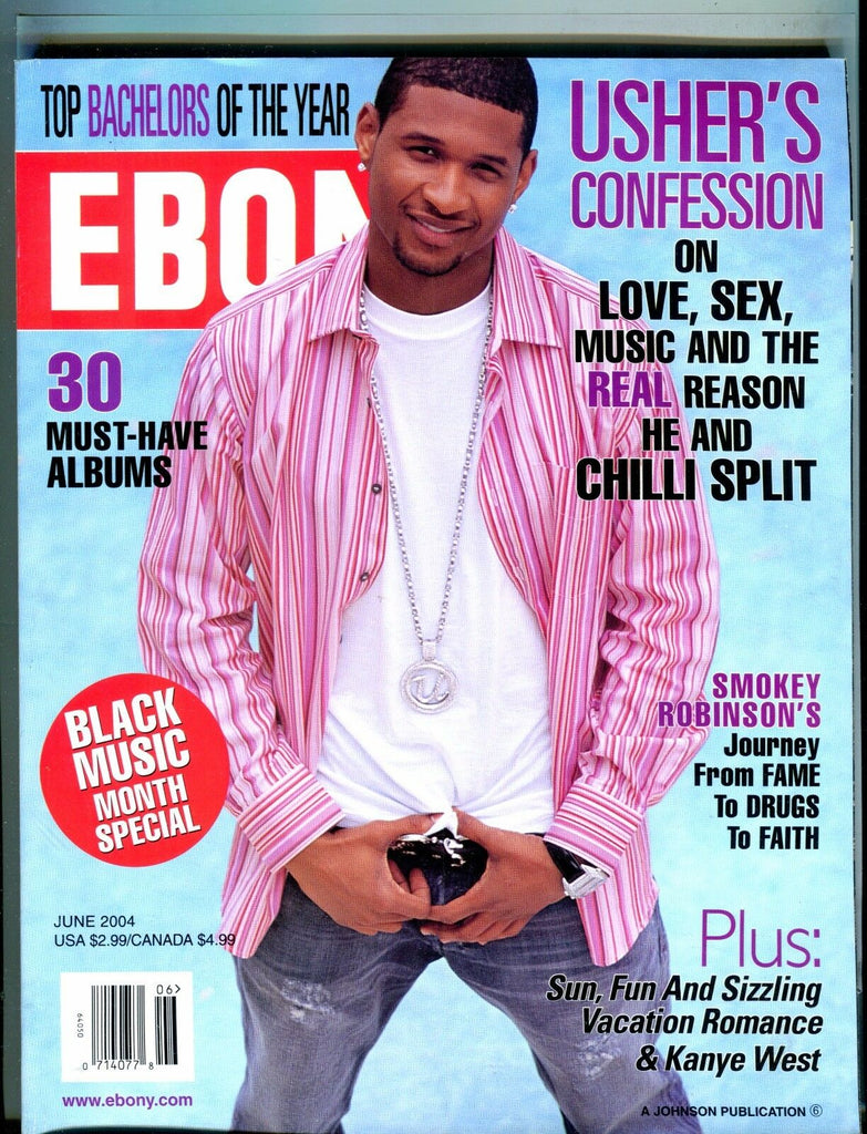 Ebony Magazine June 2004 Usher EX No ML 021717jhe