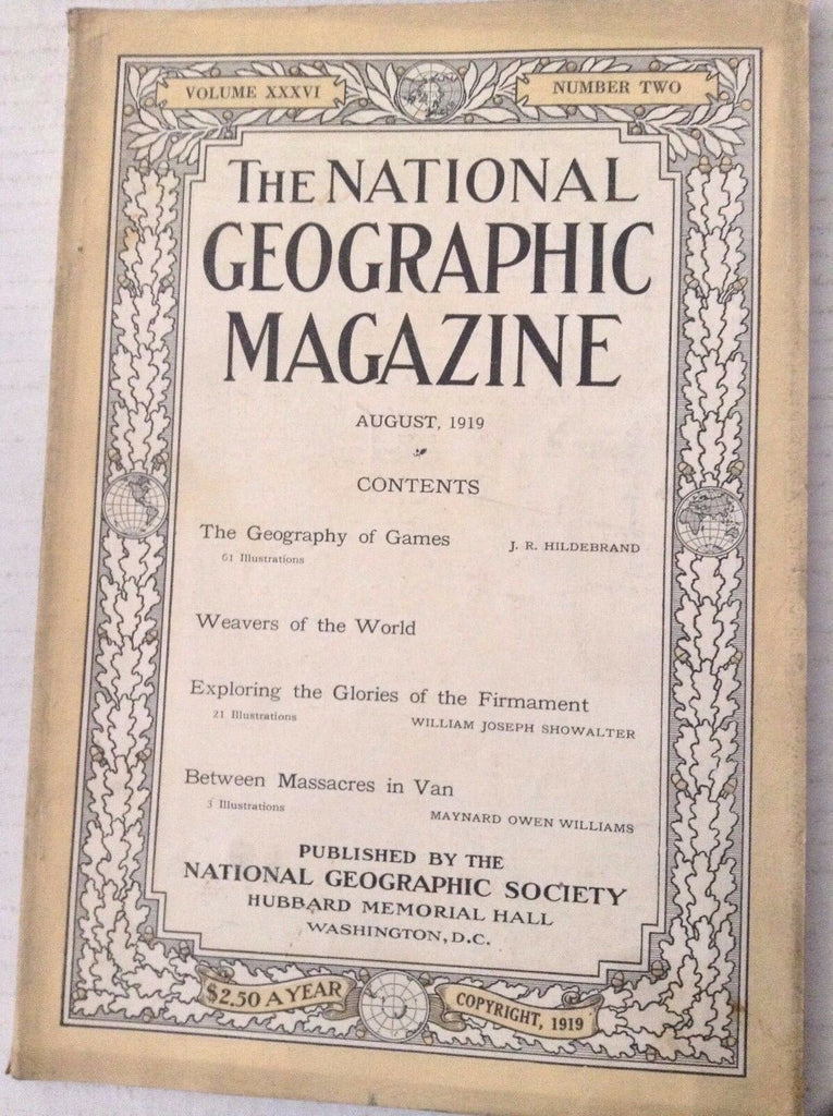 National Geographic Magazine No Map Geography Games August 1919 081517nonrh