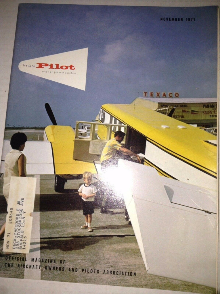 The AOPA Pilot Airplane Magazine Mr Pipers Cubs November 1971 120716rh