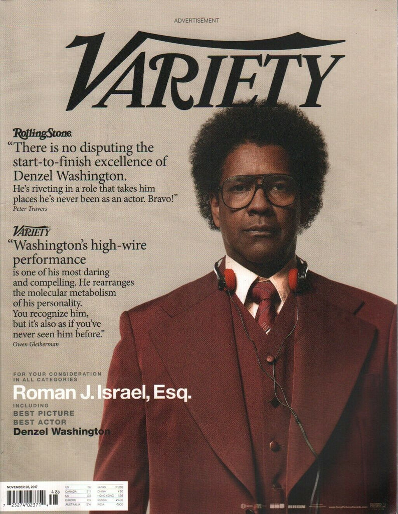 Variety Magazine November 28 2017 Denzel Washington Roman J Israel 030920AME