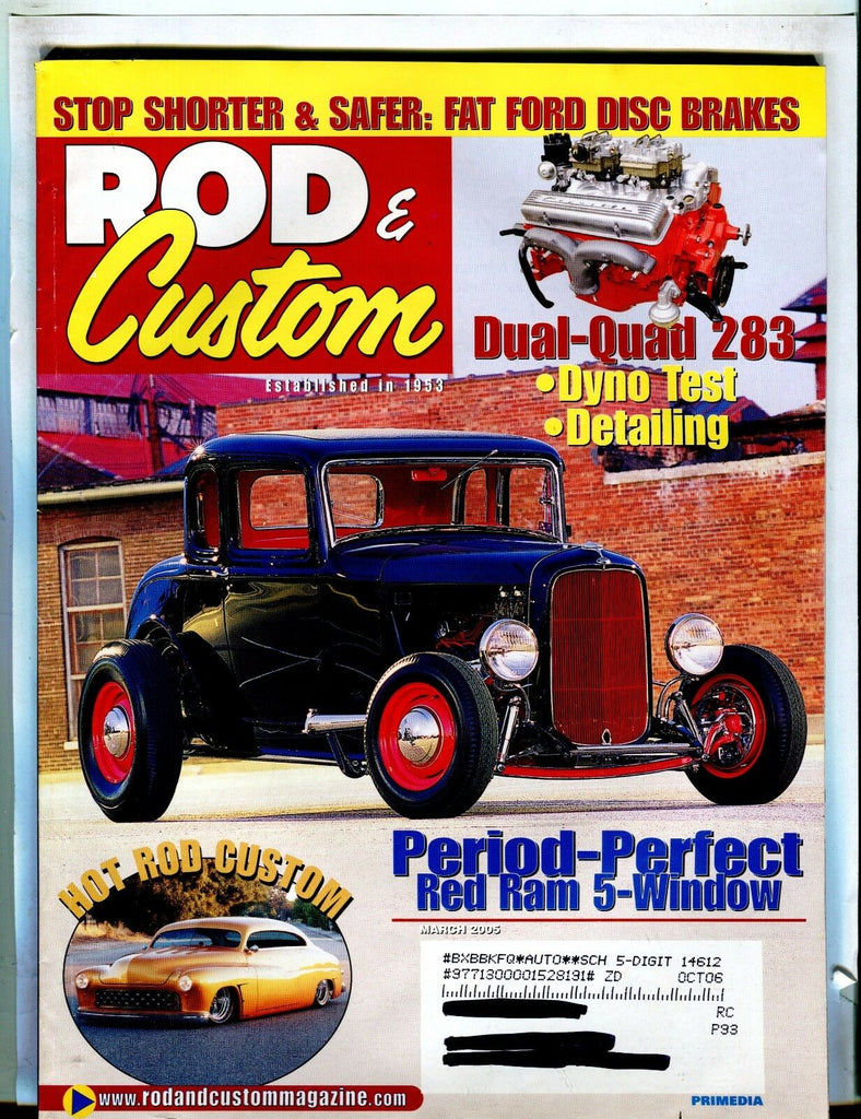 Rod & Custom Magazine March 2005 Red Ram EX w/ML 021817jhe
