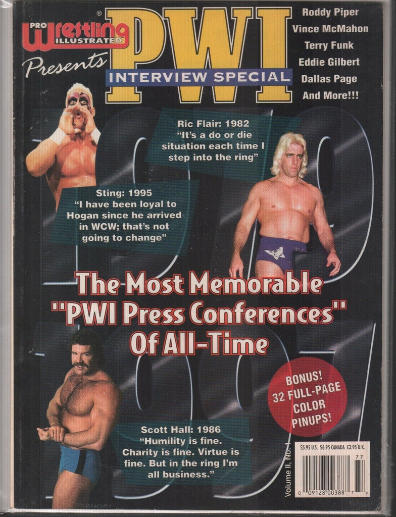 Pro Wrestling Illustrated Interview V2 #1 Ric Flair Sting Scott Hall 020419AME