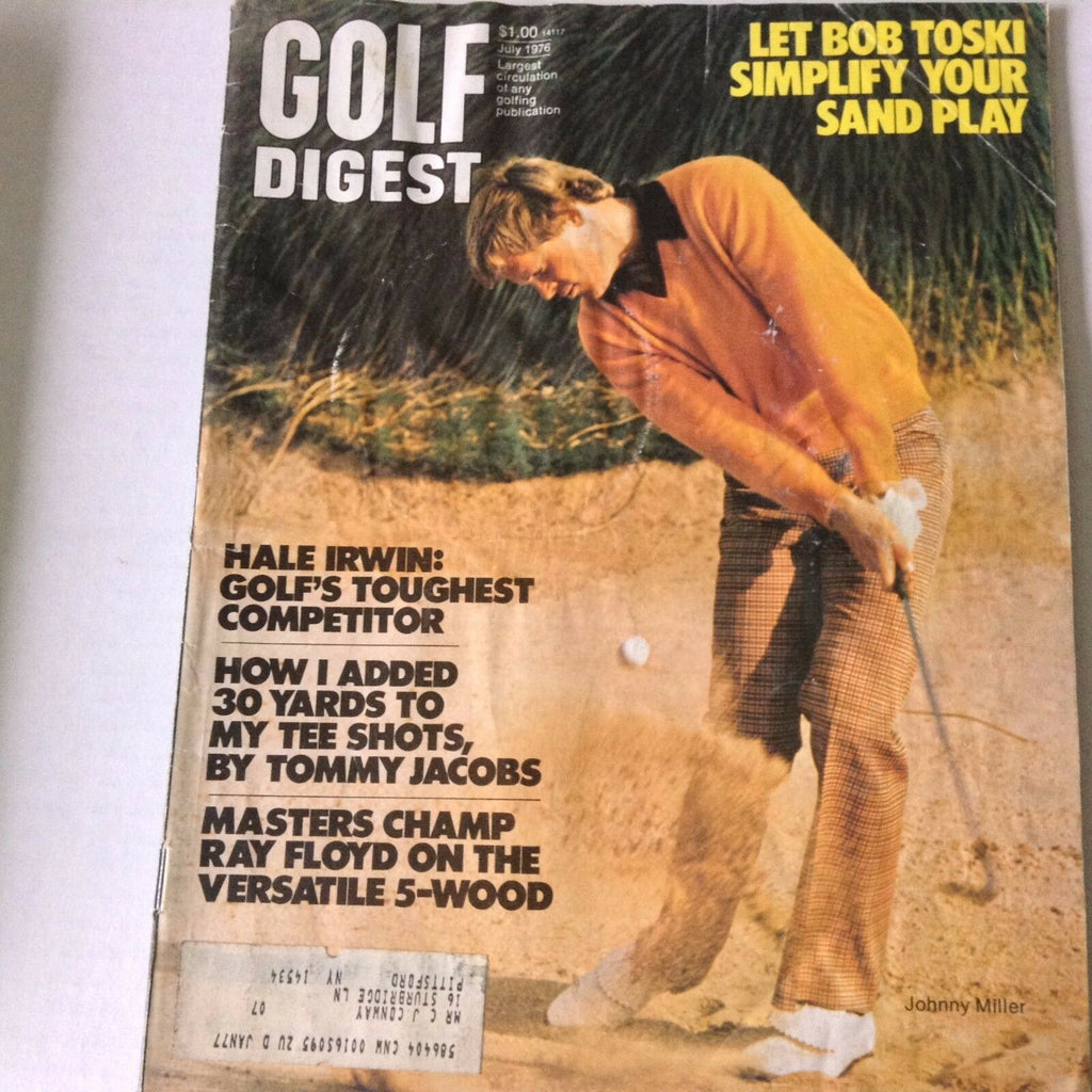 Golf Digest Magazine Bob Toski Sand Play Hale Irwin July 1976 062917nonrh