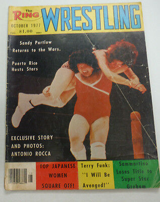 The Ring Wrestling Magazine Sandy Partlow Terry Funk October 1977 062615R2