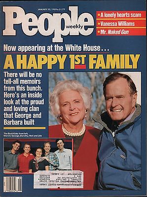 People Weekly January 30 1989 George Bush, The Bush Children w/ML VG 012816DBE