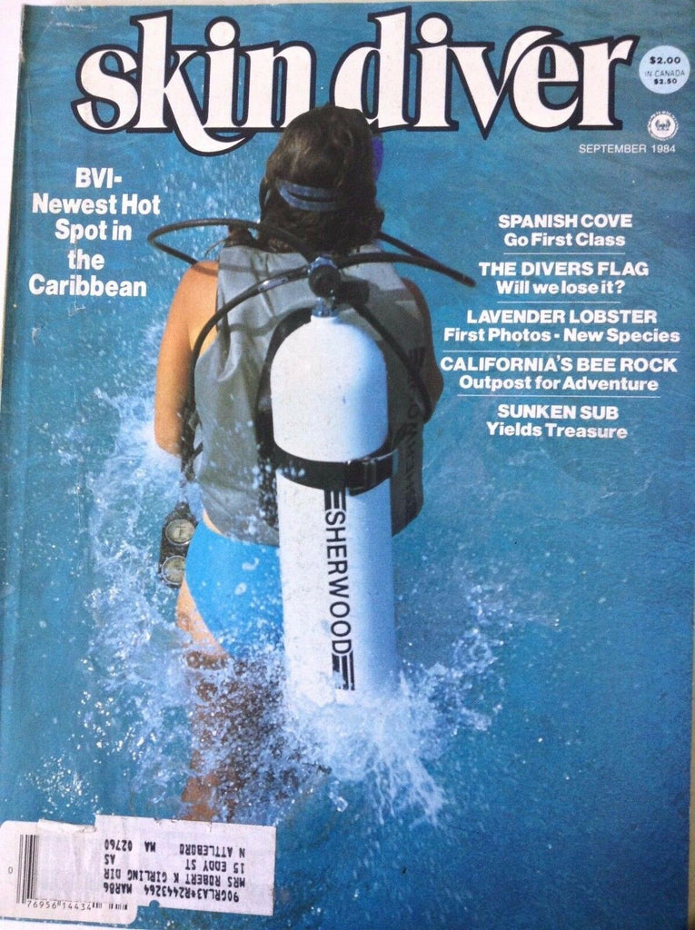 Skin Diver Magazine BVI Hot Spot In Caribbean September 1984 090717nonrh