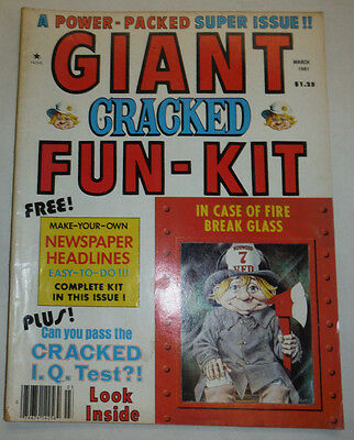Giant Cracked Fun-Kit Magazine In Case Of Fire Break Glass March 1981 032515R