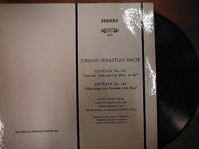 33 RPM Vinyl Bach Cantata No131 Musical Heritage Society MHS760S Stereo 022415SM
