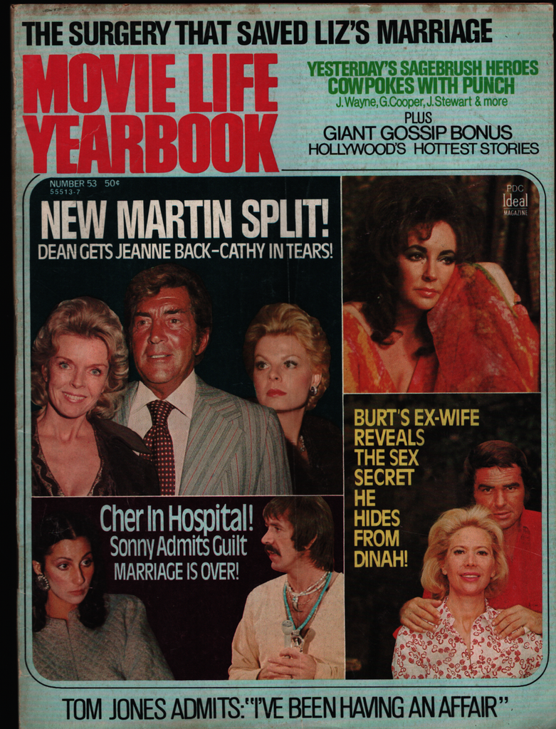 Movie Life Yearbook #531974 Audrey Hepburn Cher Burt Reynolds 031621ame