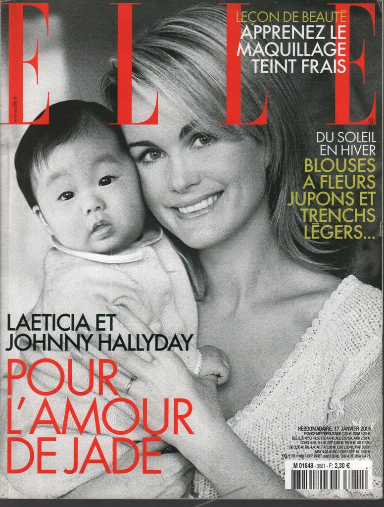 Elle French Fashion Magazine January 17 2005 Laeticia Johnny Hallyday 091420ame