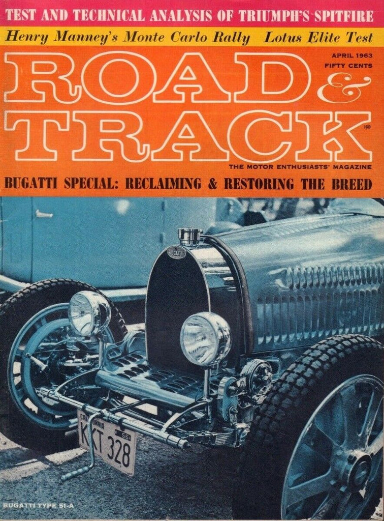 Road & Track April 1963 Bugatti Erik Carlsson EB-247 011519DBE