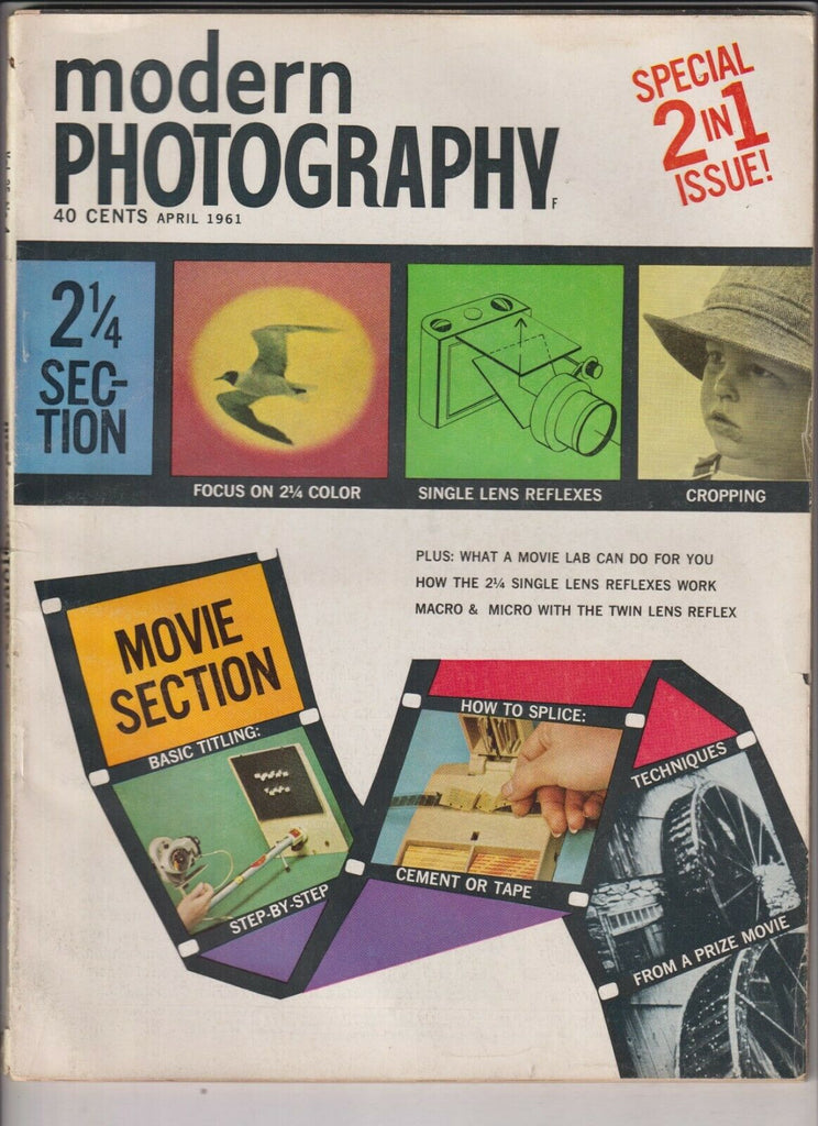 Modern Photography Mag Movie Section April 1961 021020nonr