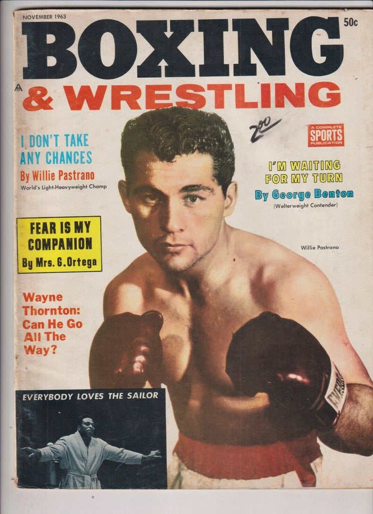 Boxing & Wrestling Mag Willie Pastrano Wayne Thorton November 1963 111219nonr2