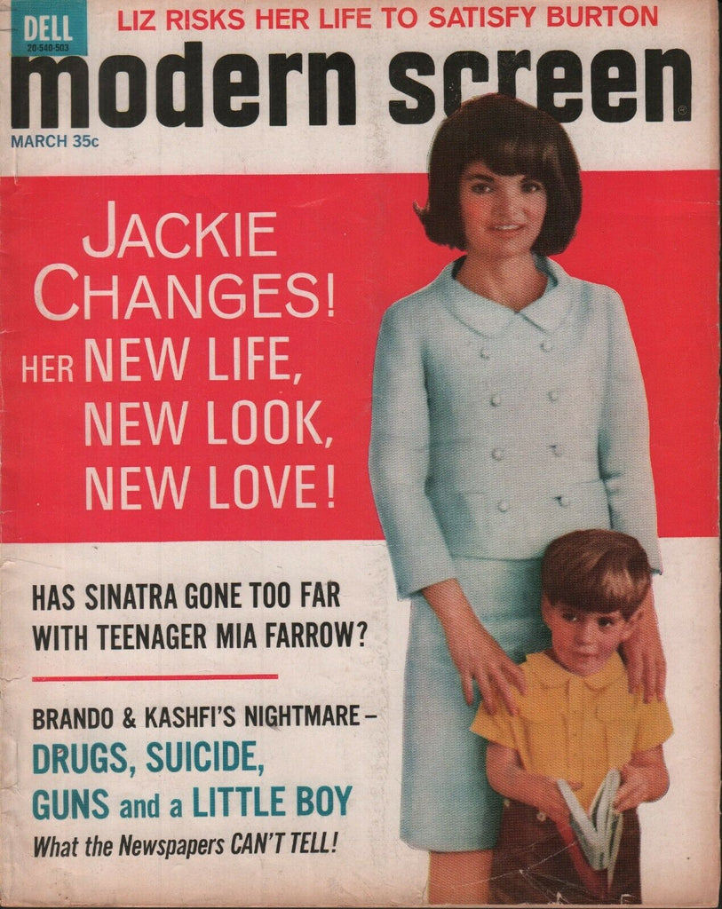 Modern Screen March 1965 Jackie Kennedy Frank Sinatra 062019AME