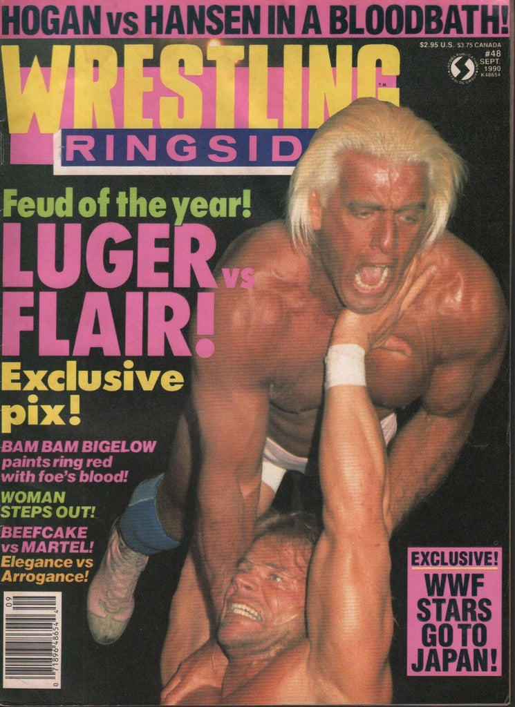 Wrestling Ringside September 1990 Lex Luger Ric Flair 041018DBE2