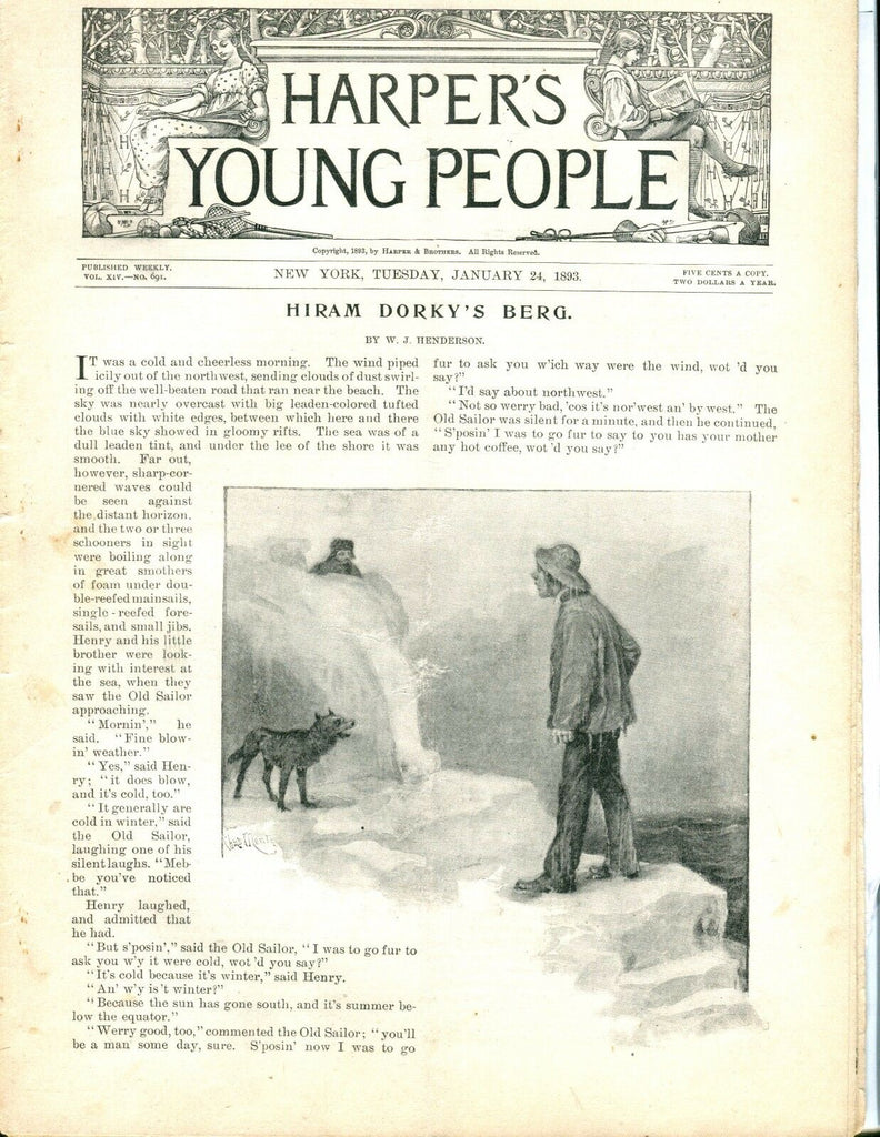 Harper's Young People Magazine January 24 1893 ACC 042417nonjhe