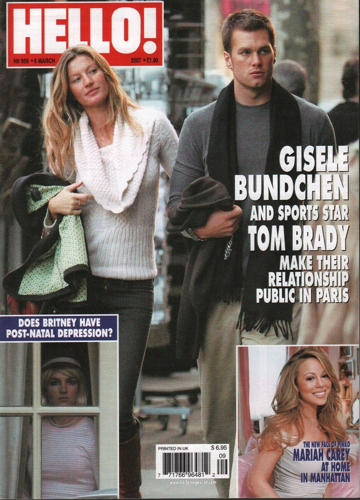 Hello! Magazine March 6 2007 Gisele Bundchen Tom Brady Mariah Carey 062918DBE3