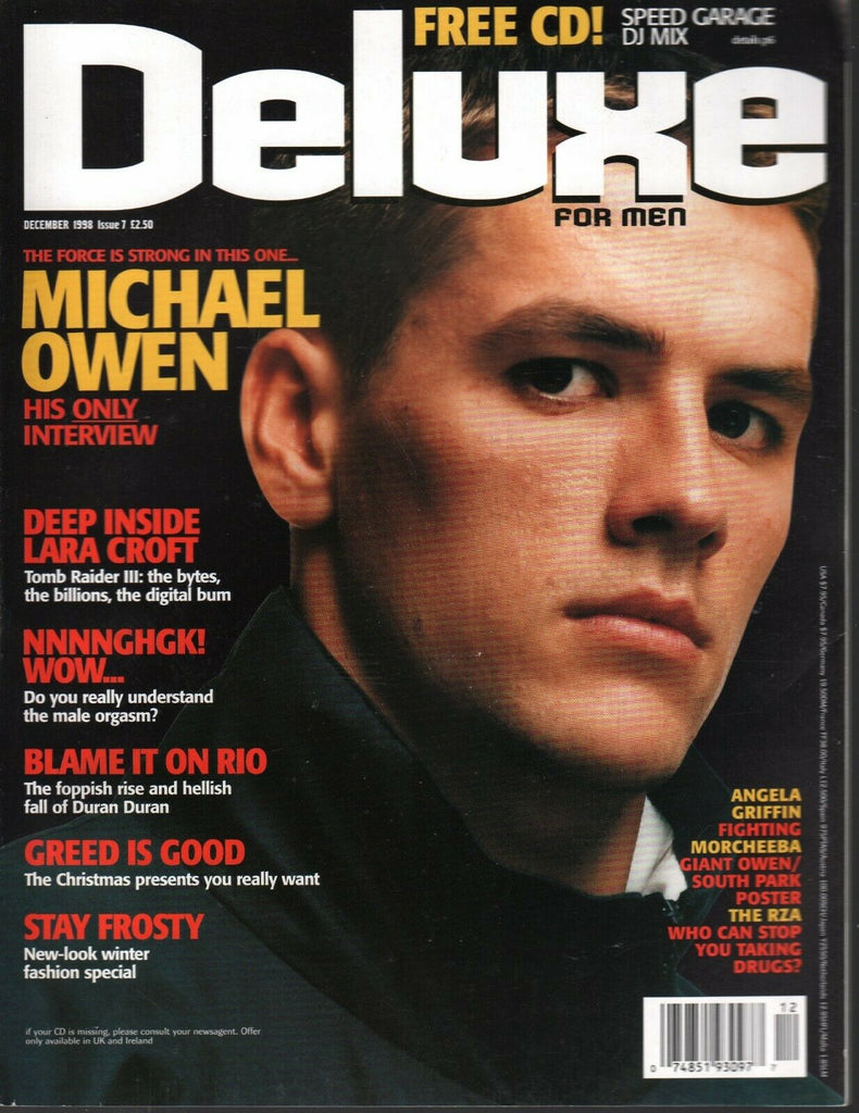 Deluxe for Men UK Magazine December 1998 Michael Owen Angelia Griffin 012220AME