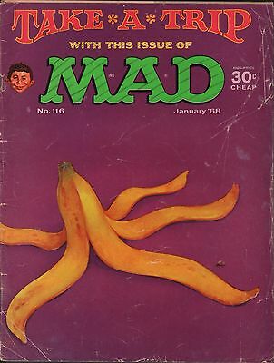 Mad magazine no.116 January 1968 Appears to be complete VG 121115DBE2