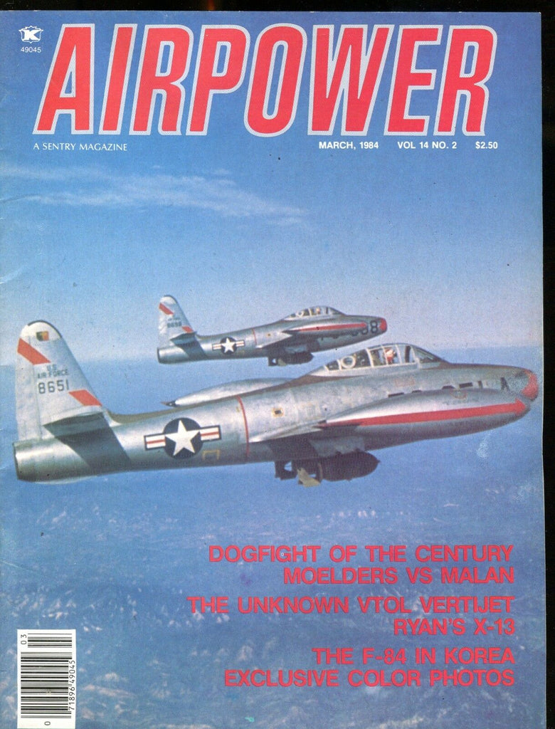 Airpower Magazine March 1984 F-84 In Korea EX No ML 010217jhe