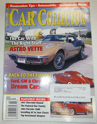 Car Collector Magazine Astro Vette & Ford & GM August 2001 030415R