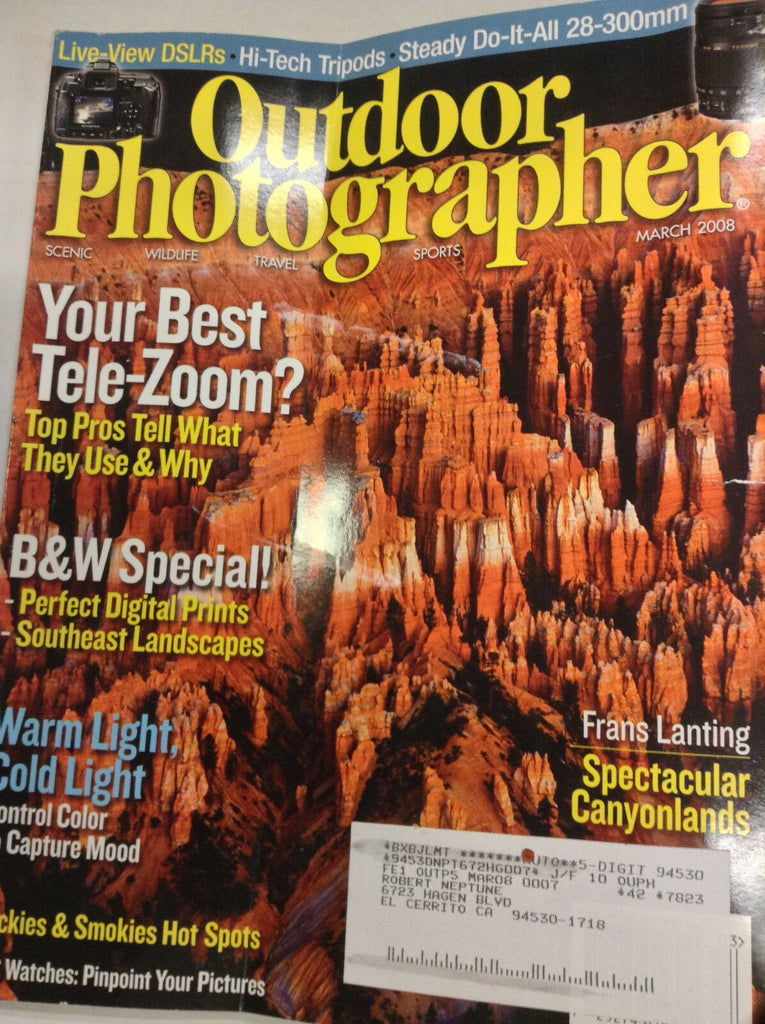 Outdoor Photographer Magazine Frans Lanting Canyonlands March 2008 062017nonr