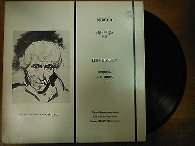 33 RPM Vinyl Luigi Cherubini Requiem in D Minor MHS Records Stereo 030515SM