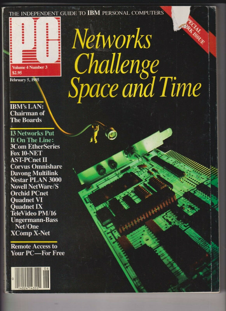 PC Mag Networks Challenge Space And Time February 5, 1985 346 pages! 120719nonr2