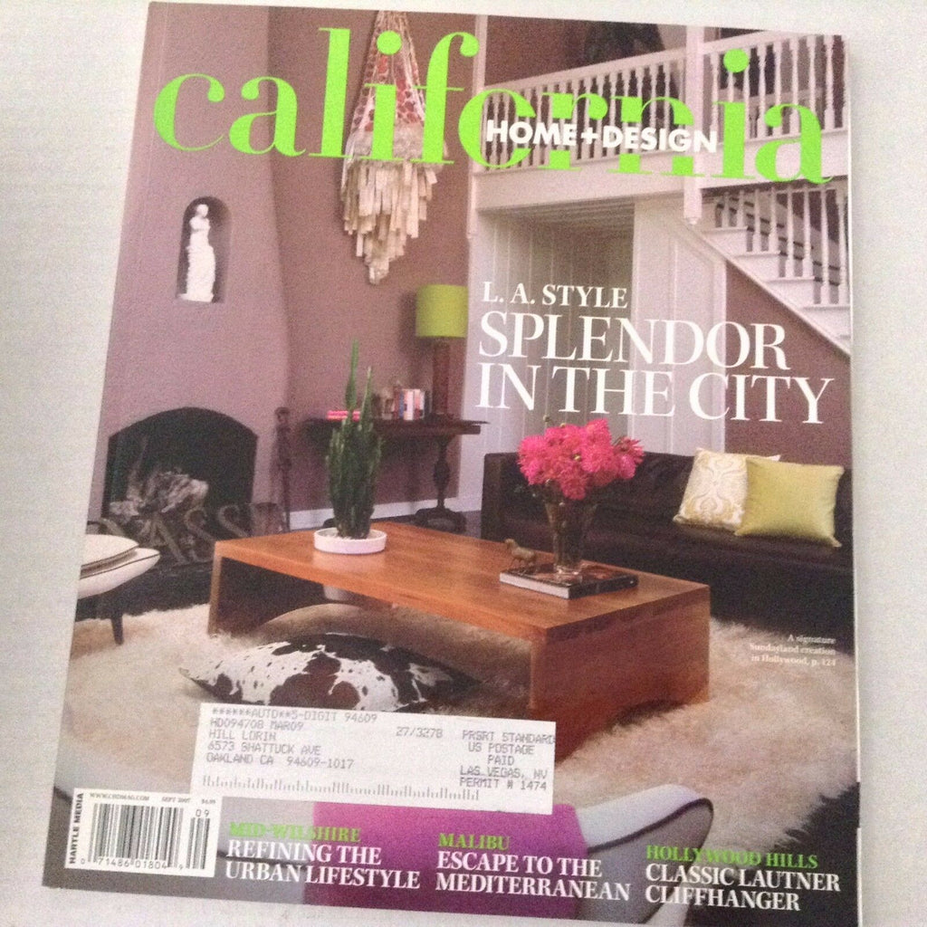 California Home & Design Magazine L.A.Style City September 2007 070117nonrh