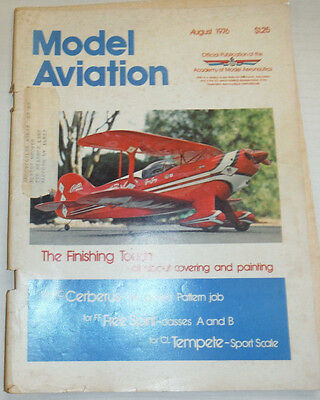 Model Aviation Magazine The Finishing Touch August 1976 122614R