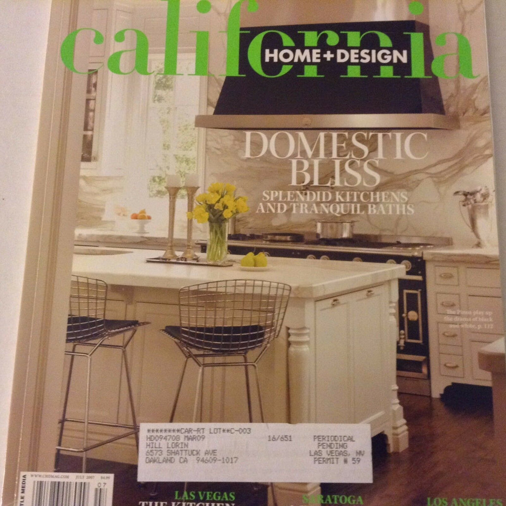 California Home + Design Magazine Saratoga & Bliss July 2007 070817nonrh2