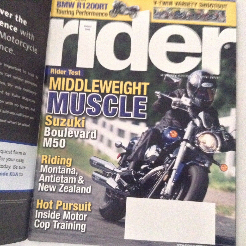 Rider Magazine Suzuki Boulevard M50 August 2005 061017nonrh