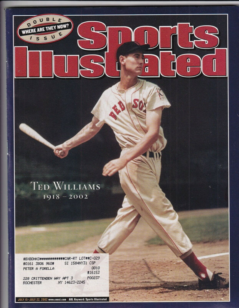 Sports Illustrated Ted Williams Double Issue July 15-July 22, 2002 091519nonr
