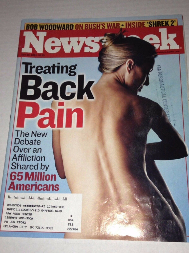 Newsweek Magazine Treating Back Pain April 26, 2004 FAA 022917NONRH