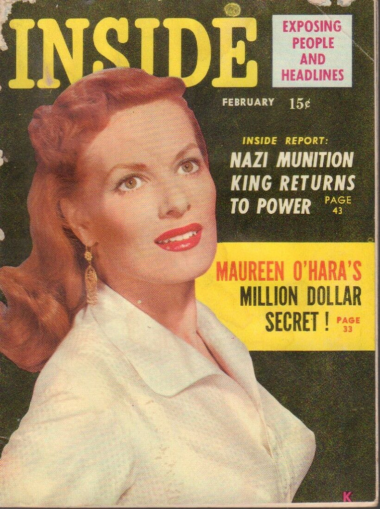 Inside February 1955 Maureen O'Hara Cheesecake Pin Up Digest 091318AME2